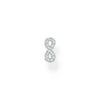 Clou d'oreille unique Infinity argent