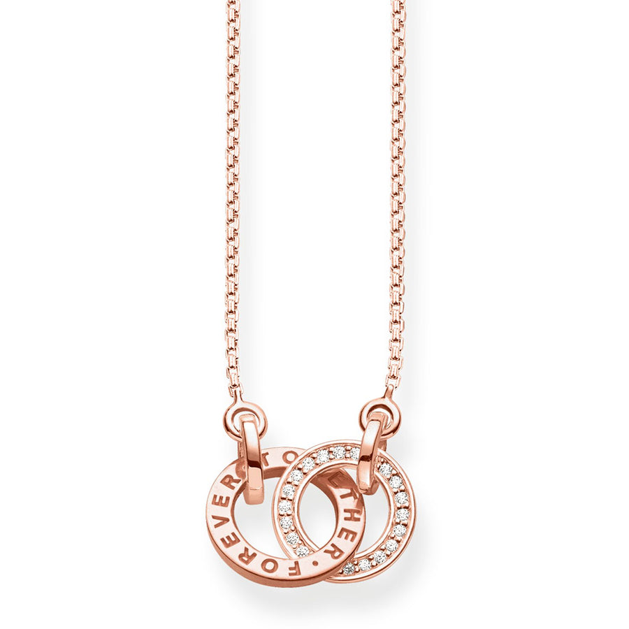 Collier Forever Together petit or rose