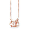 Collier Forever Together petit or rose