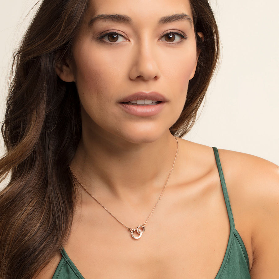 Collier Forever Together petit or rose