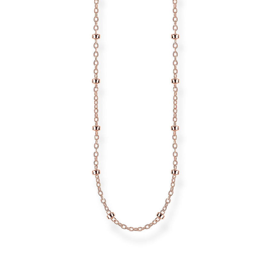 Chaîne maille jaseron or rose
