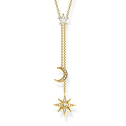 Chaîne étoile & lune or