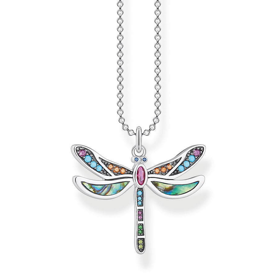 Chaîne libellule argent