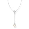 Chaîne perle étoile argent