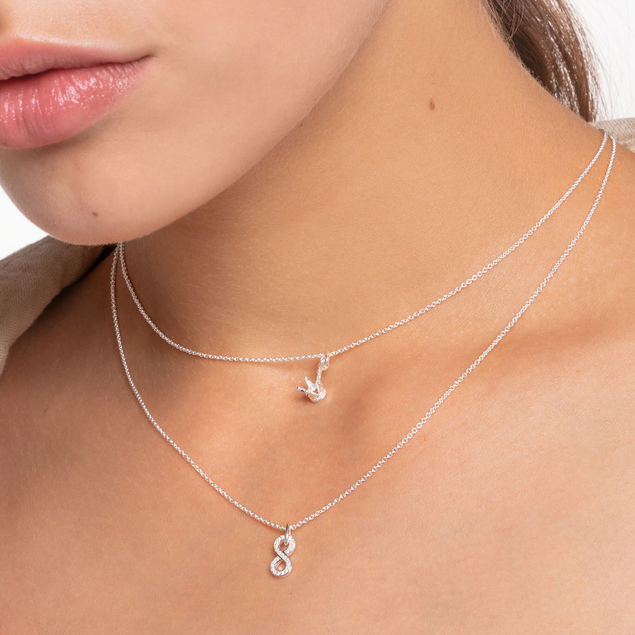Chaîne couronne argent