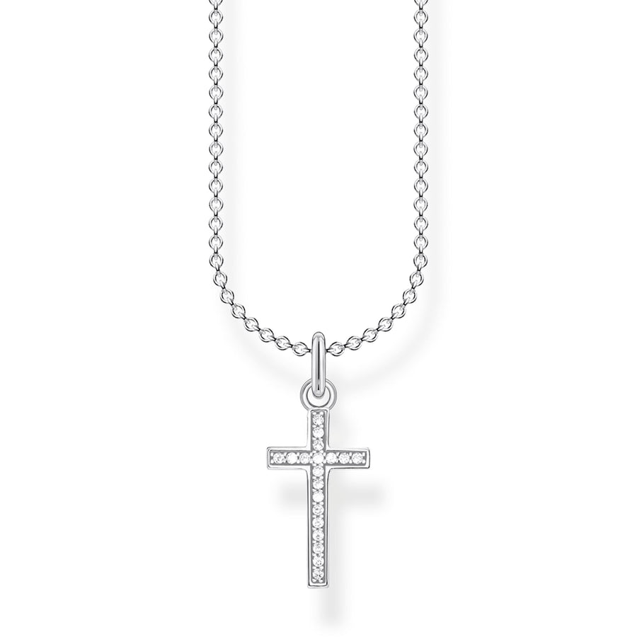 Chaîne croix avec pavé