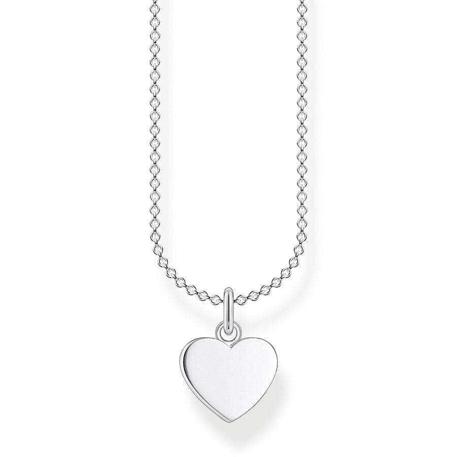 Chaîne cœur argent