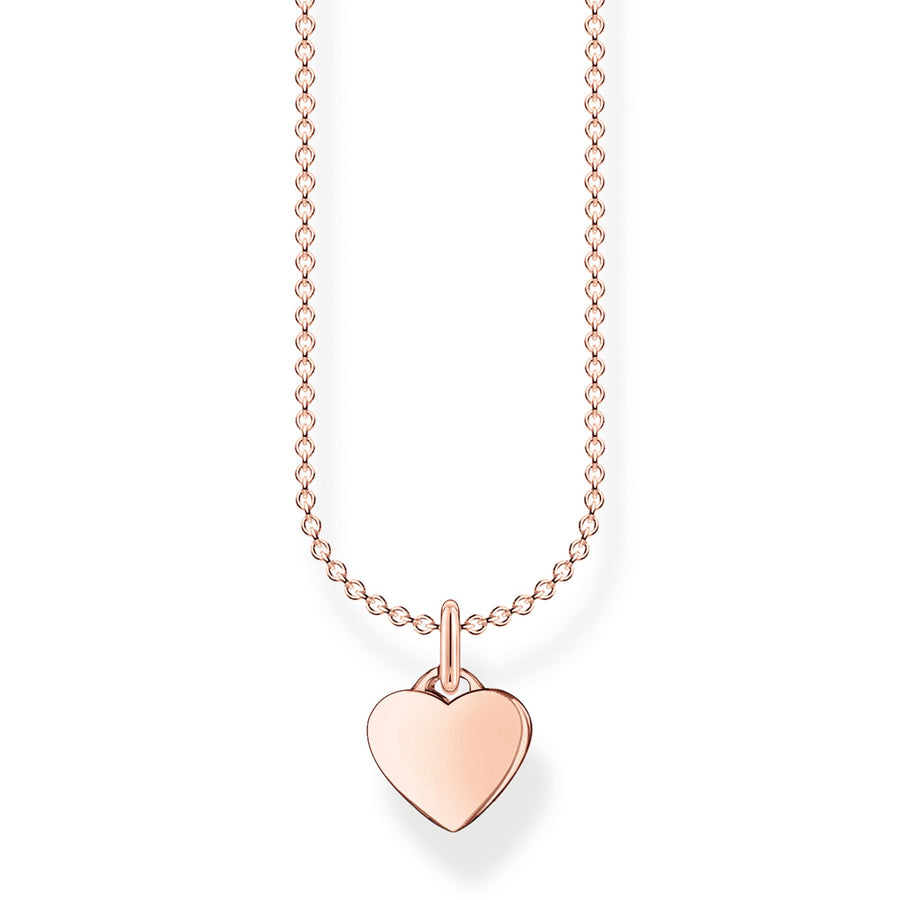 Chaîne cœur or rose