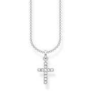 Chaîne croix avec pavé