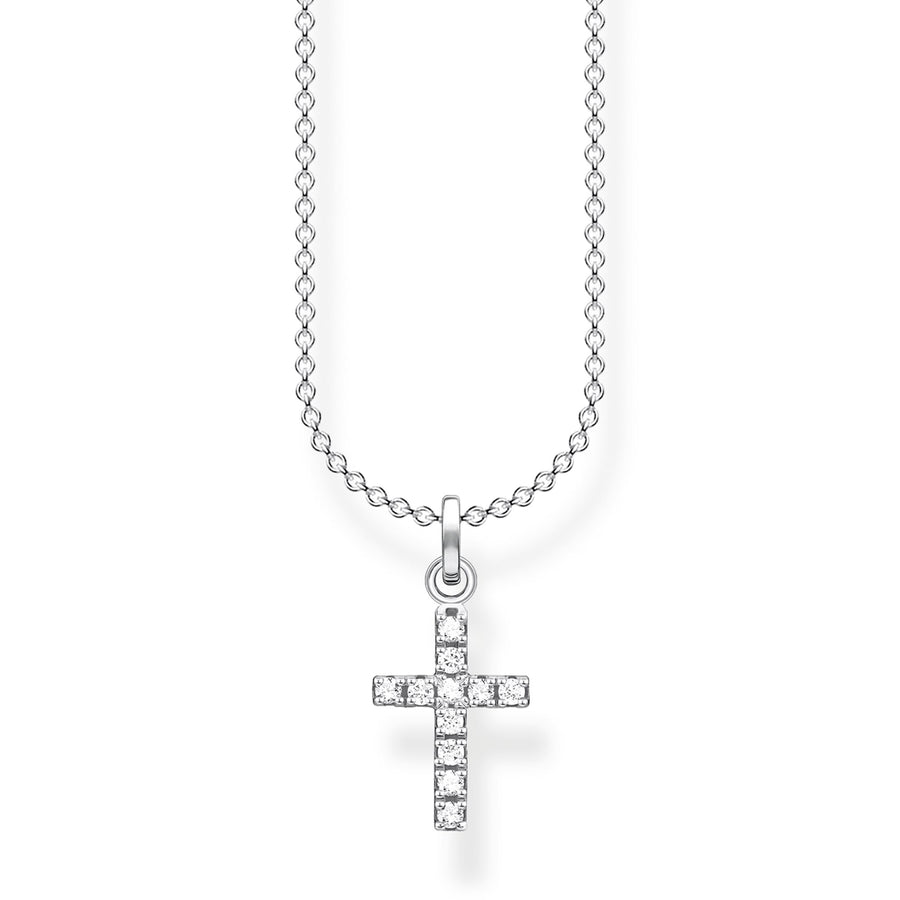 Chaîne croix avec pavé