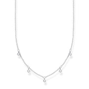 Chaîne pierres blanches argent