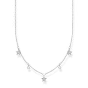 Chaîne étoiles argent