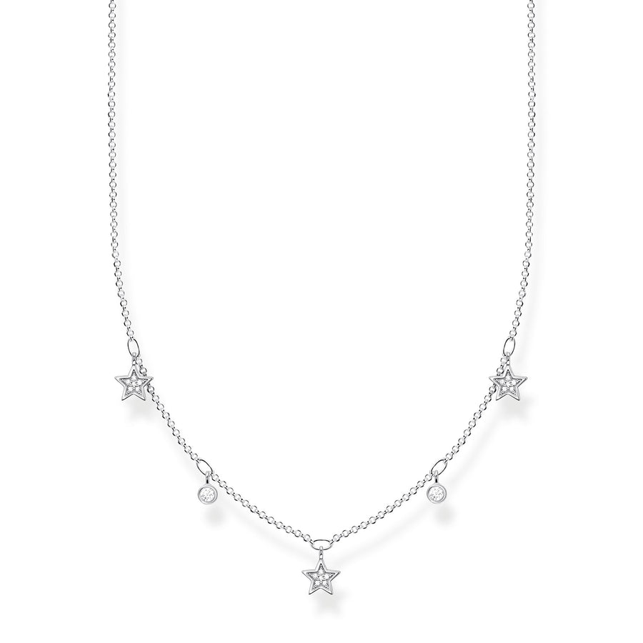 Chaîne étoiles argent