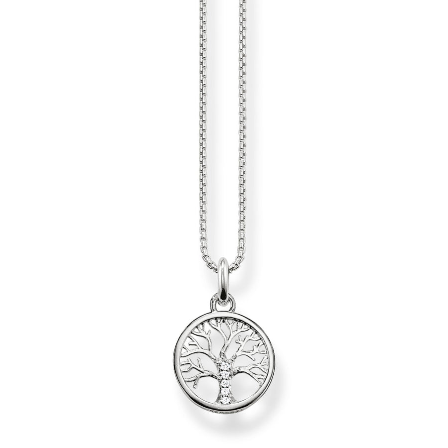 Chaîne arbre de l'amour argent