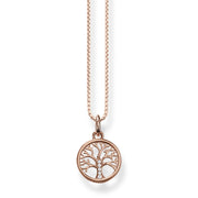 Chaîne arbre de l'amour or rose