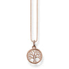 Chaîne arbre de l'amour or rose