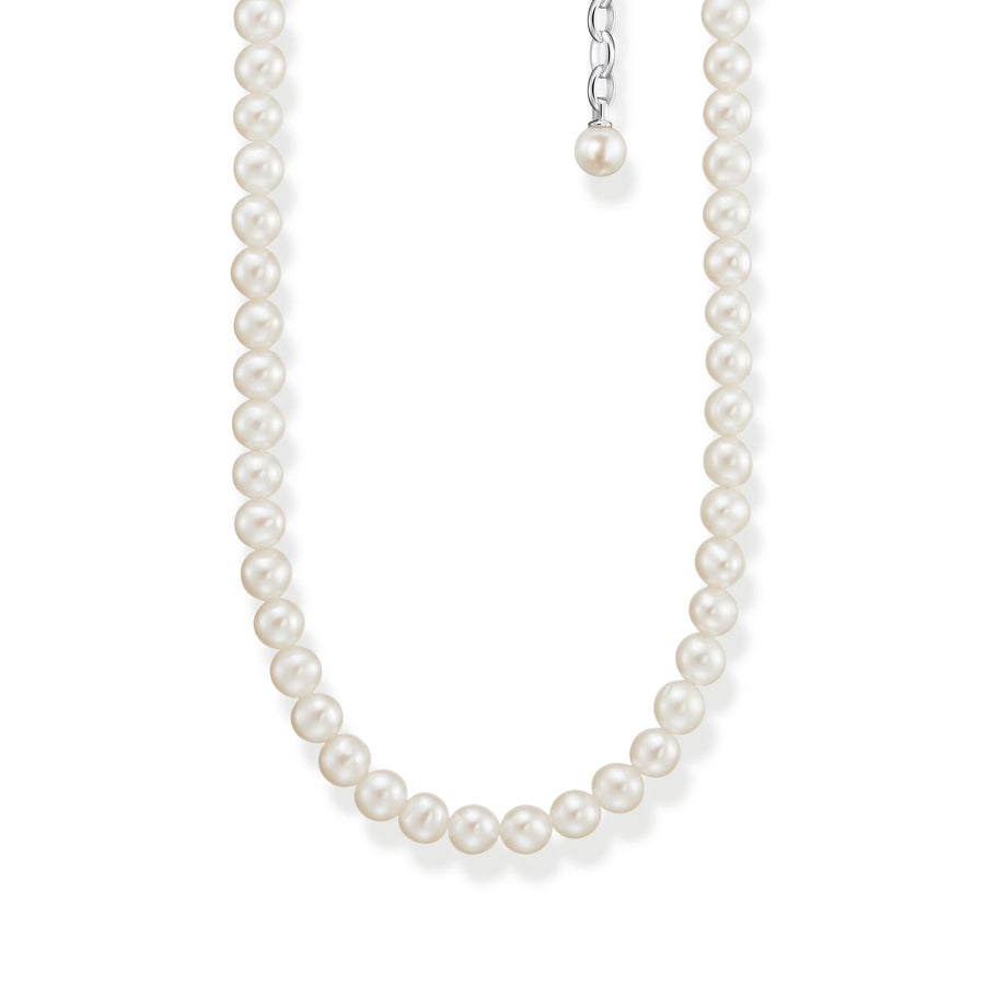 Chaîne perles argent