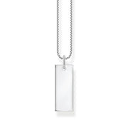 Chaîne tag argent