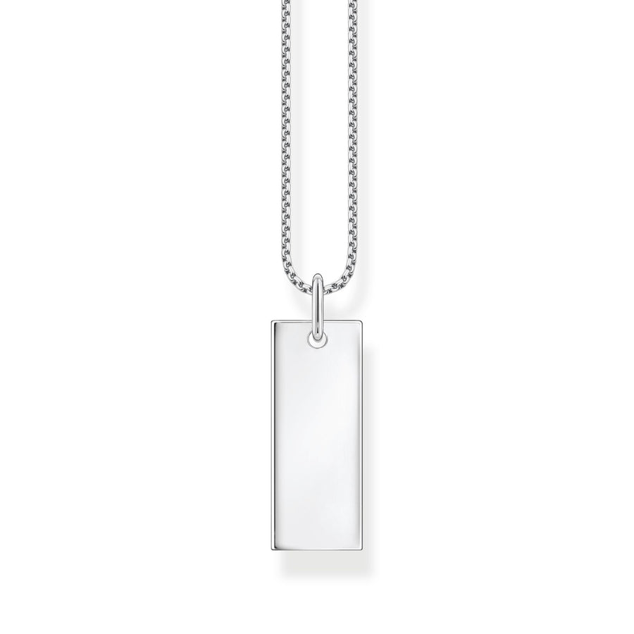 Chaîne tag argent