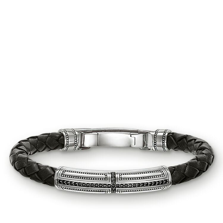bracelet cuir croix