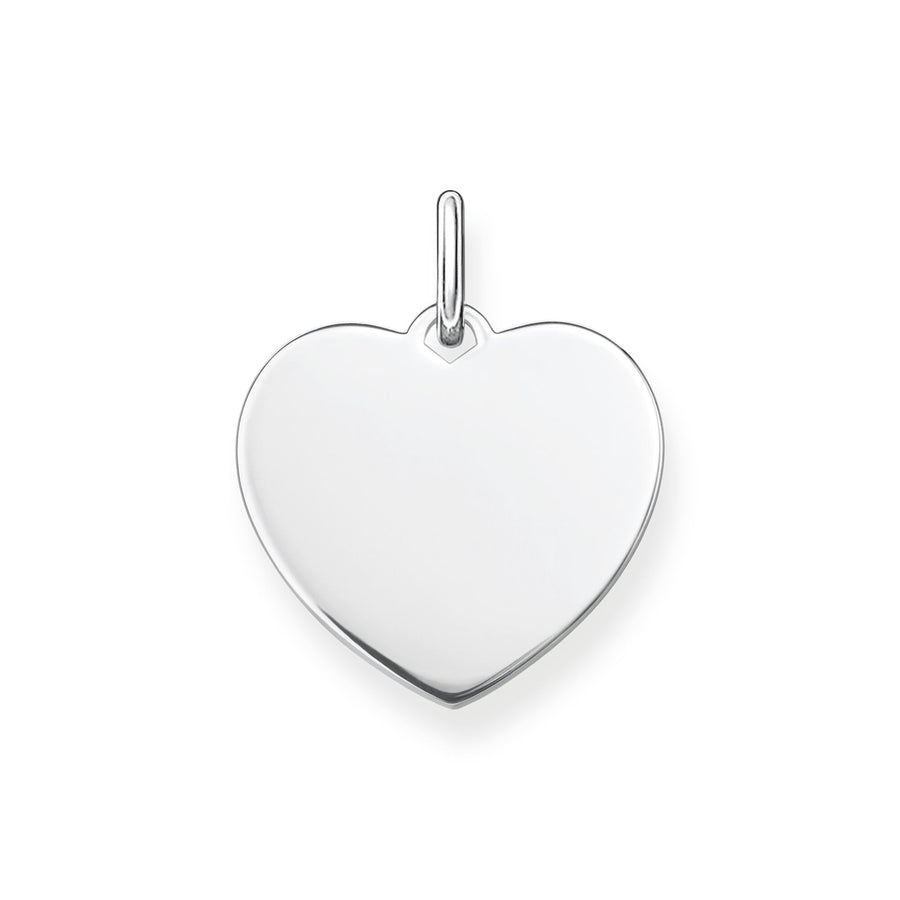 Pendentif cœur grande argent