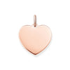Pendentif cœur grande or rose