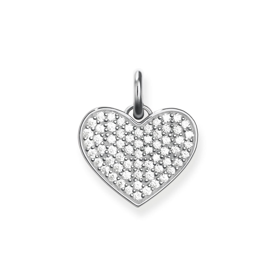 Pendentif cœur avec pavé