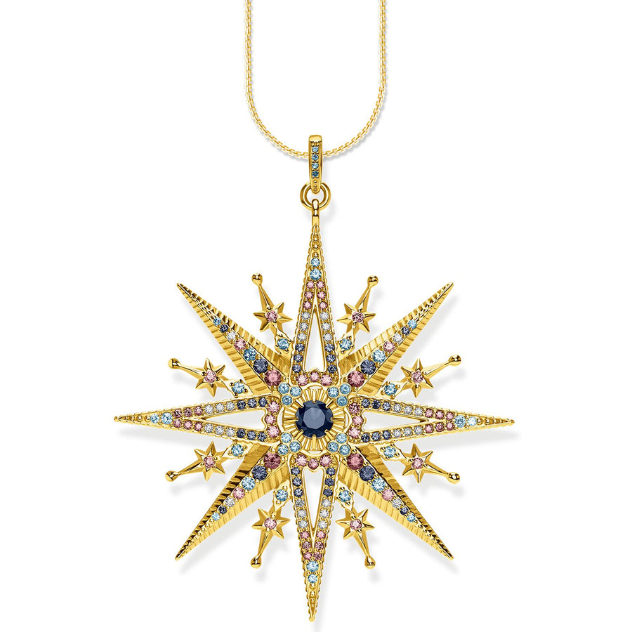 Pendentif royaltie étoile dorée