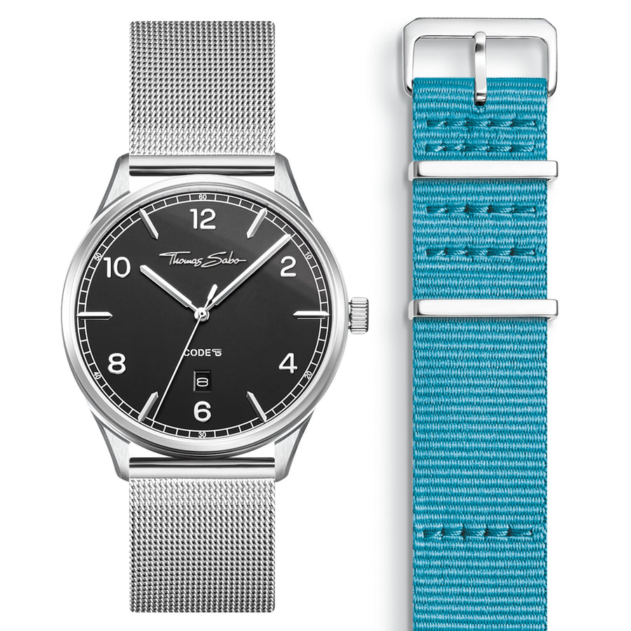 Montre unisexe CODE TS argent noir