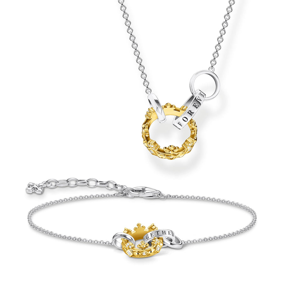 Bracelet couronne or
