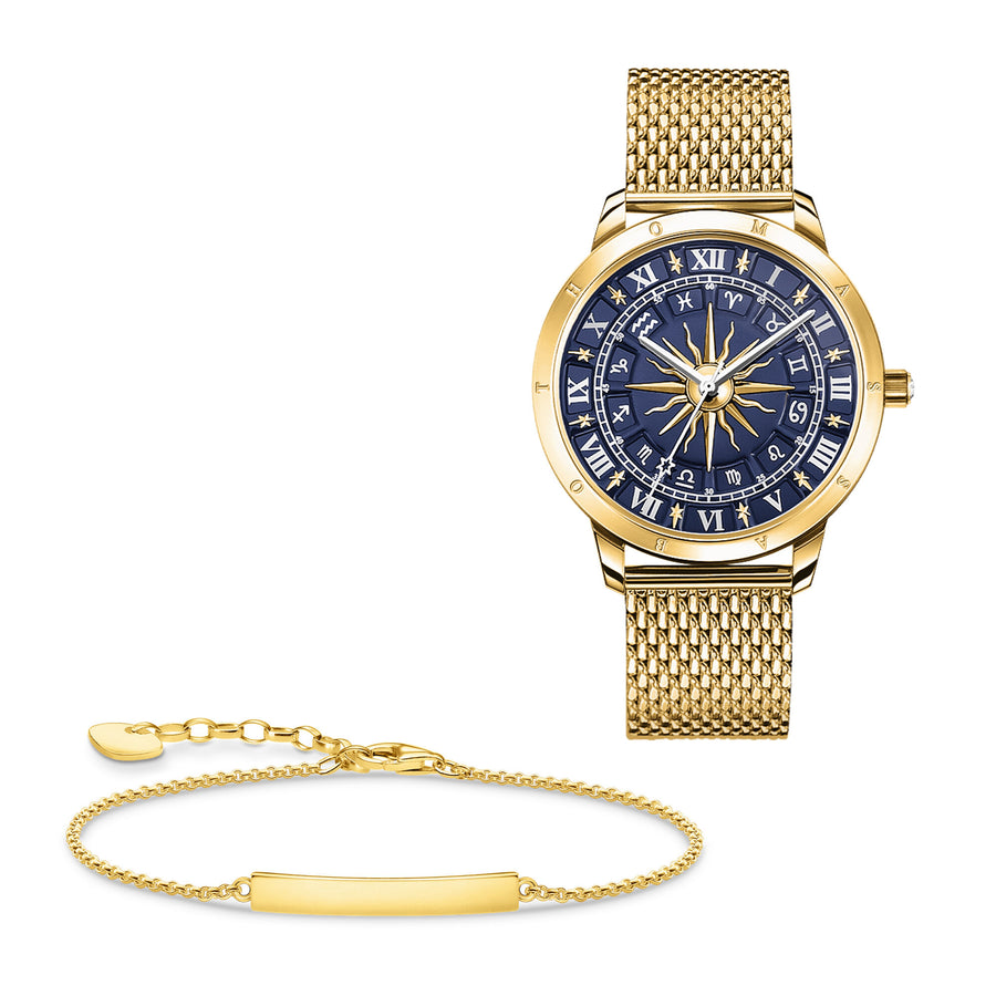 montre pour femme Glam Spirit montre d'inspiration astrale bleue