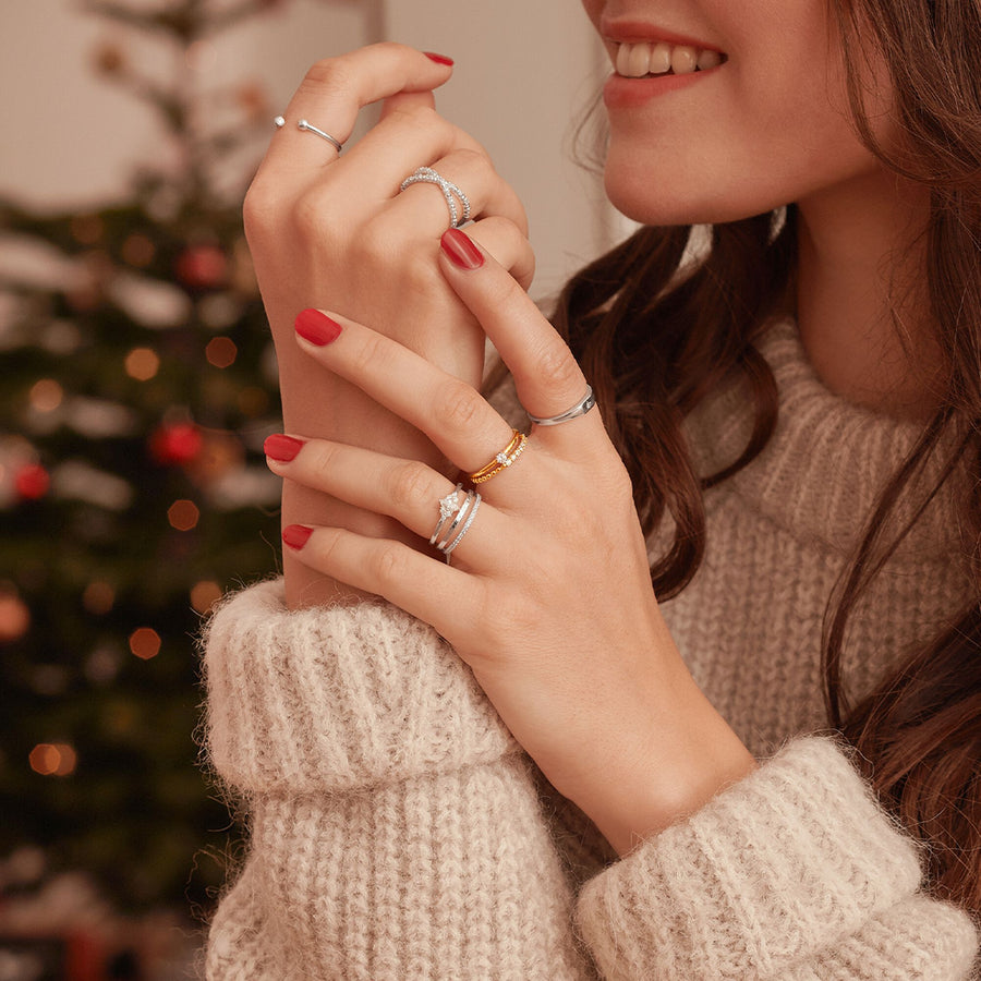 Bague étoile argent