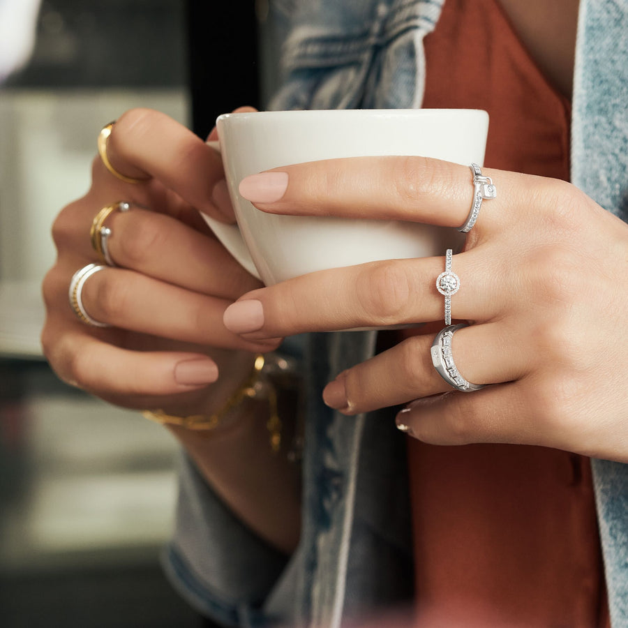 Bague étoile argent