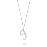 DIAMOND MINI INITIAL PENDANT W/CHAIN