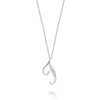 DIAMOND MINI INITIAL PENDANT W/CHAIN