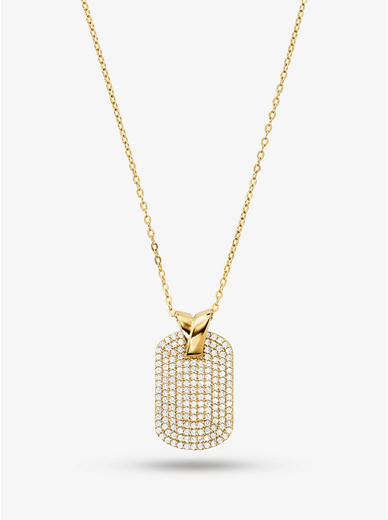 MK Collier avec Plaque rectangulaire
