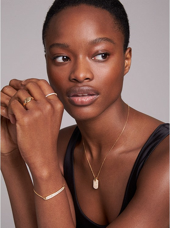 MK Collier avec Plaque rectangulaire