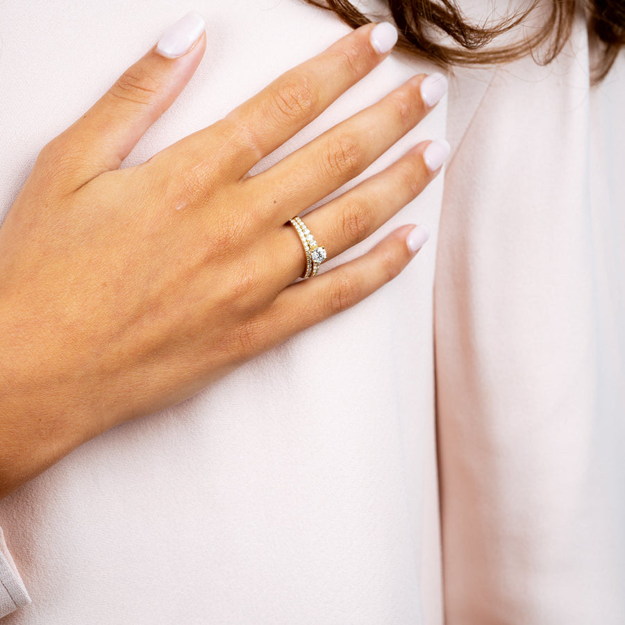 Matching Diamond Engagement Band