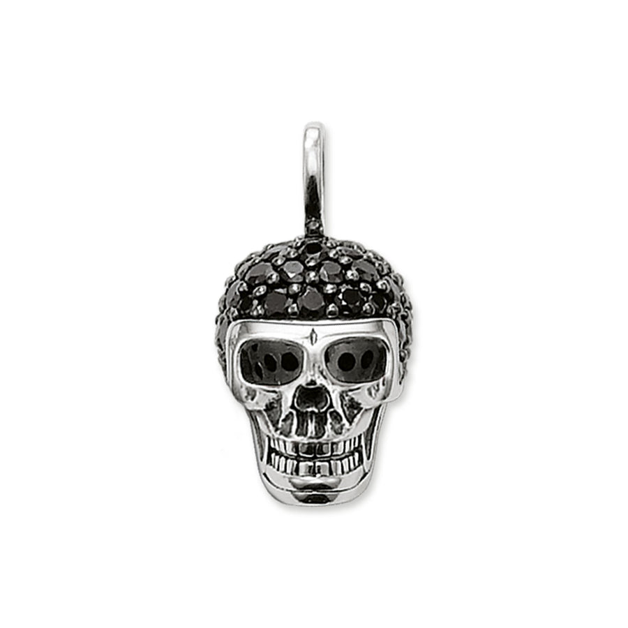 Pendentif tête de mort avec pavé