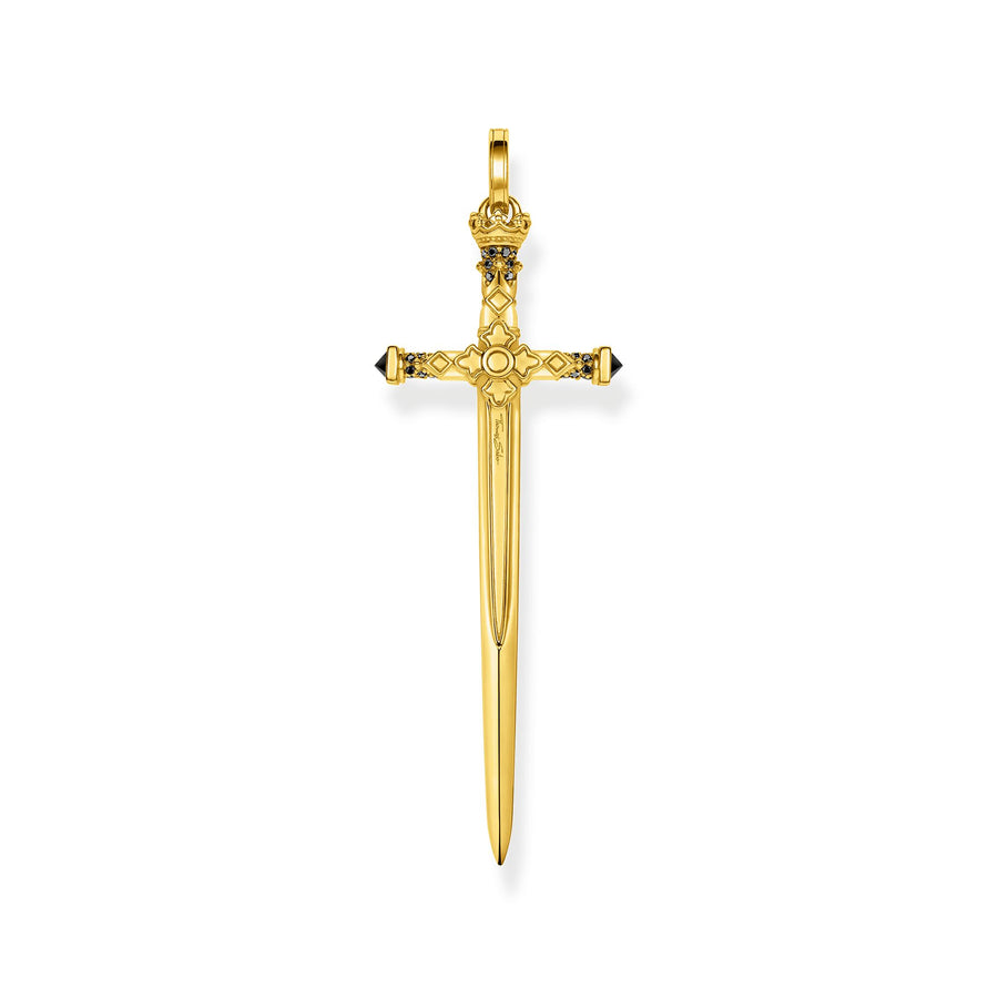 Pendentif épée or
