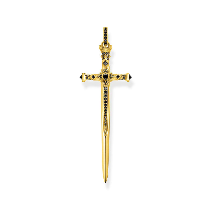 Pendentif épée or