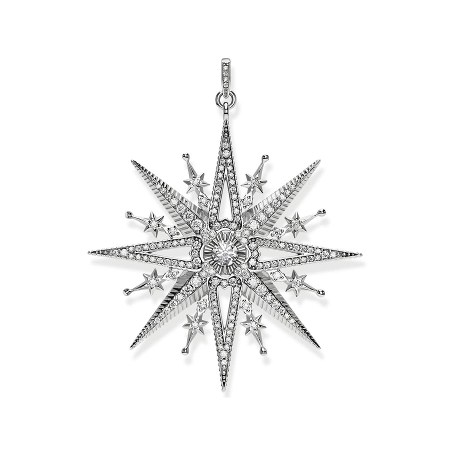 Pendentif royaltie étoile argent