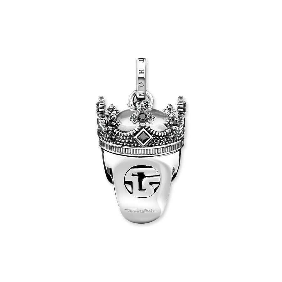 Pendentif tête de mort couronne