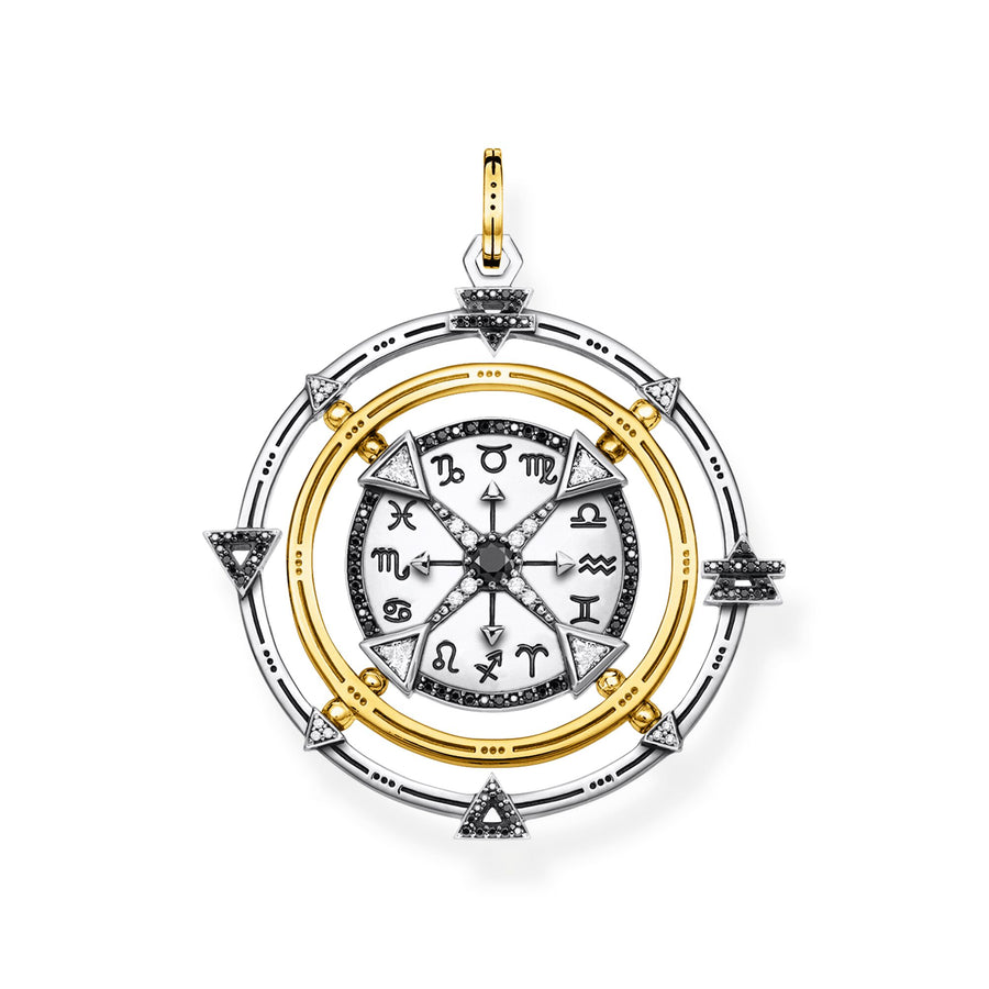 Pendentif amulette Elements of Nature noir-or