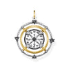 Pendentif amulette Elements of Nature noir-or