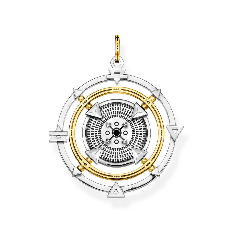 Pendentif amulette Elements of Nature noir-or