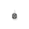 Pendentif boussole étoile noir