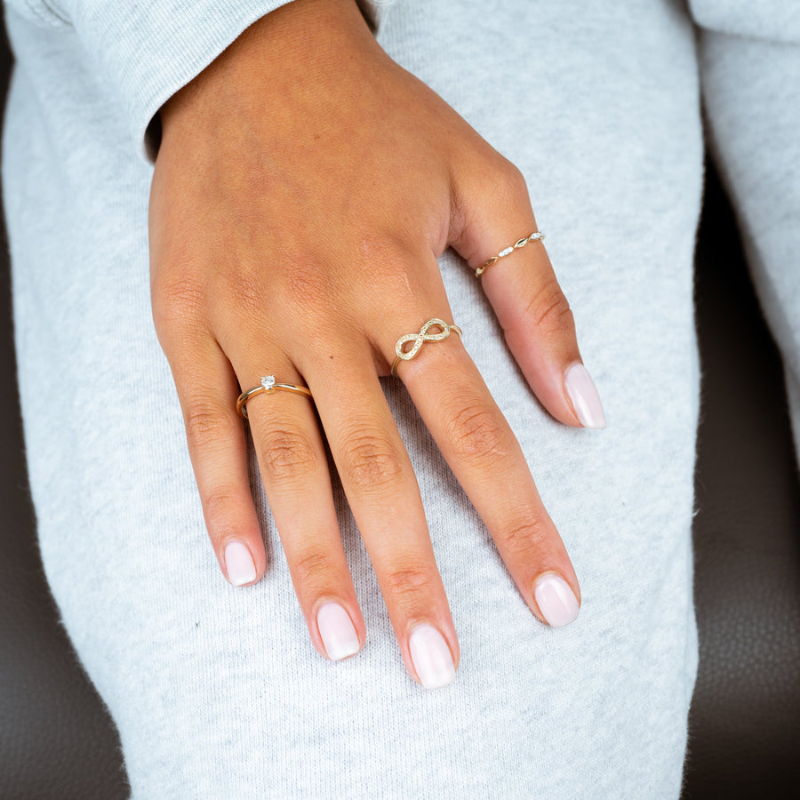 Diamond Infinity Ring