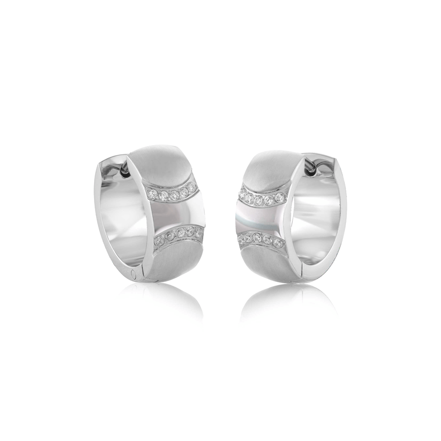 CZ Curve Earrings