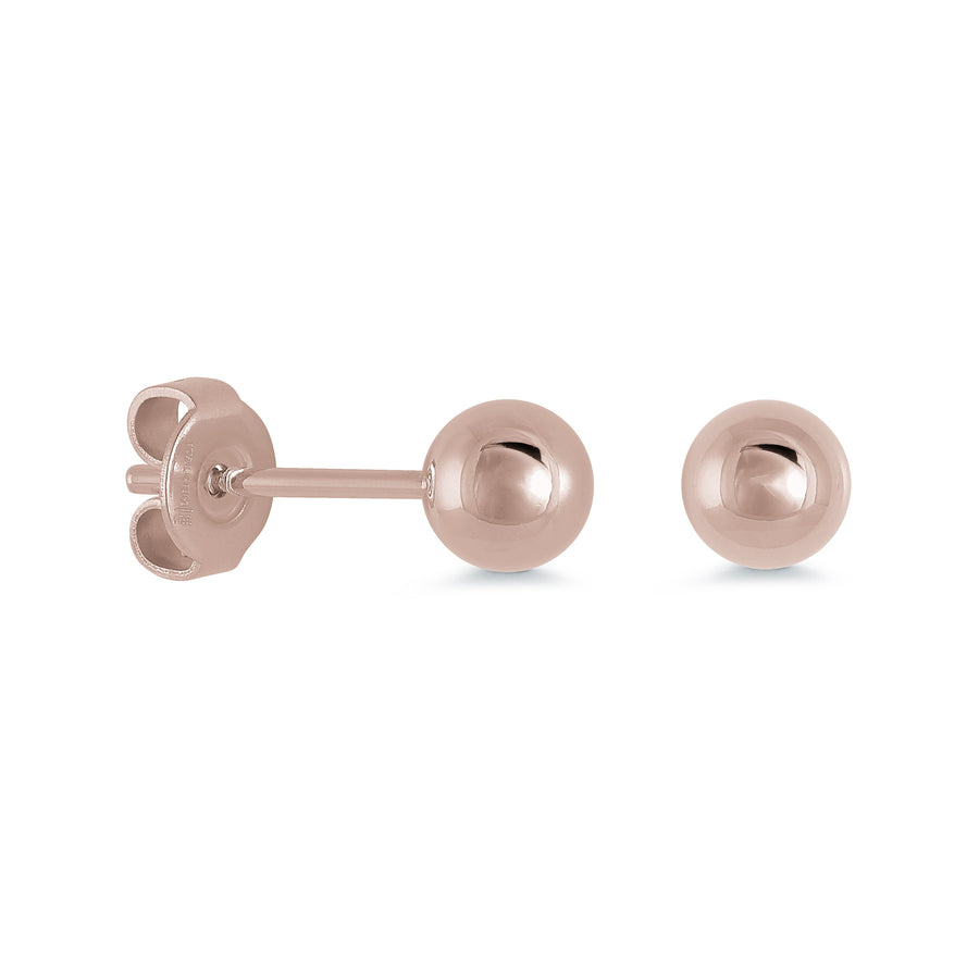 6MM POLISHED BALL EARRINGS